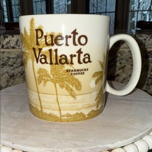 Starbucks Puerto Vallarta Mug - Cream and Tan